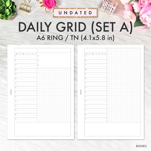 A6 Planner Inserts, A6 Inserts, A6 Weekly Insert Printable, Weekly