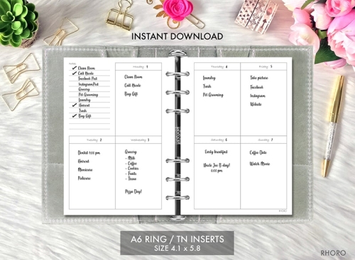 Planner inserts – Rosie Papeterie