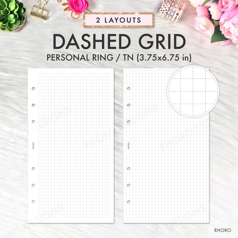 Daily Planner Inserts Personal Size Printable Filofax Undated 