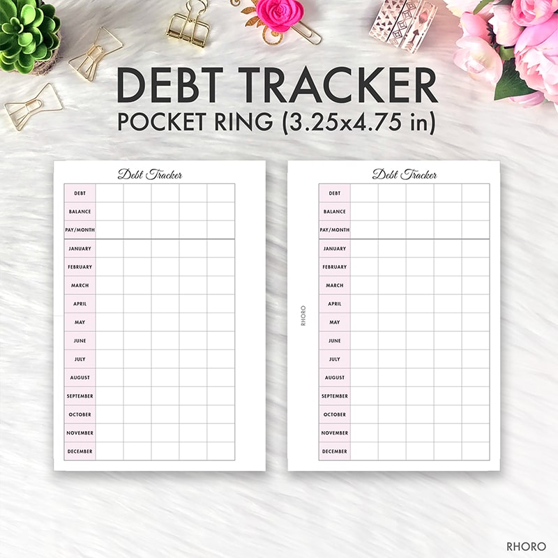 Pocket Checkbook Register Planner Insert Refill, 3.2 x 4.7 inches,  Pre-Punched for 6-Rings to Fit Filofax, LV PM, Kikki K, Moterm and Other  Binders